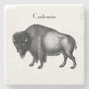 Big Bison Buffalo Thunder_Cove  Steinuntersetzer