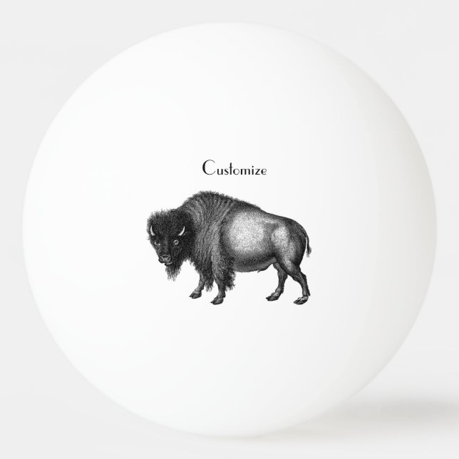 Big Bison Buffalo Thunder_Cove    Tischtennisball (Vorderseite)