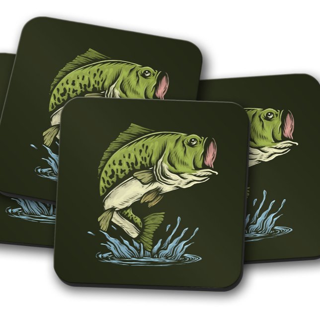 Big Bite Bass Untersetzer | Mouth Bass Untersetzer (Von Creator hochgeladen)