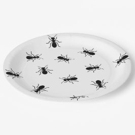 Big Black Ants Funny Picnic oder GRILLEN Novelty Pappteller