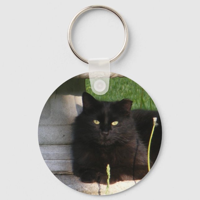 Big Black Cat ~ Schlüsselanhänger (Vorderseite)
