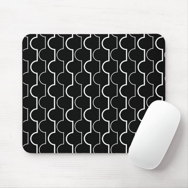 Big Black Scallops Mousepad (Mit Mouse)