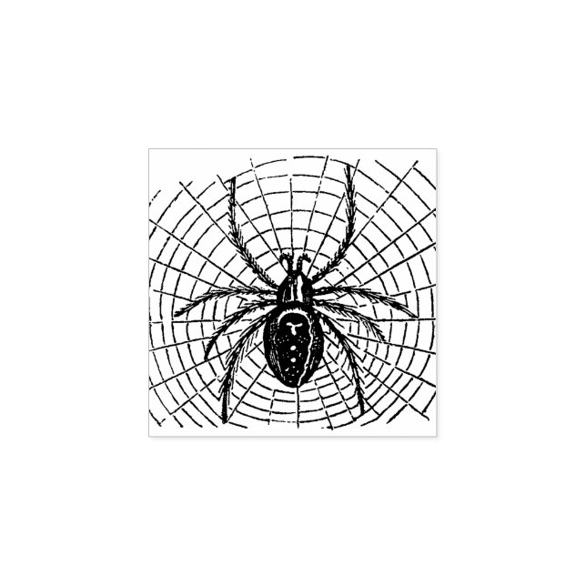 Big Black Spider Rubber Briefmarke Gummistempel (Prägung)