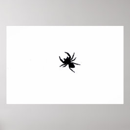 Big Black Spirit Black and White Art Poster