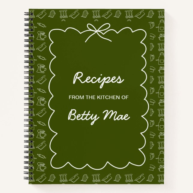 Big Blank Cookbook Write Your Own Favorite Recipe  Notizbuch (Vorderseite)