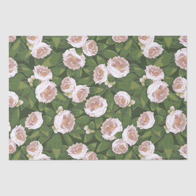 Big Bloom Camellia Charm Seidenpapier (Vorderseite)