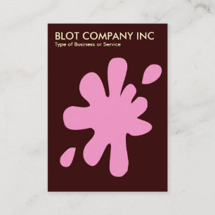 Big Blot - Rosa mit Creme auf Dunkelbraun 330000 Visitenkarte