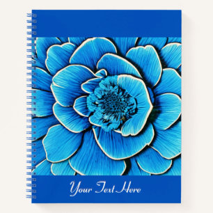 Big Blue Camellia Blossom Journal Notizbuch
