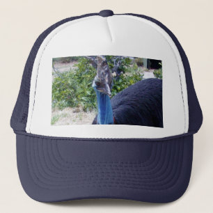 Big Blue Cassowary Bird, Truckerkappe