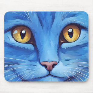 Big Blue Cat Mousepad