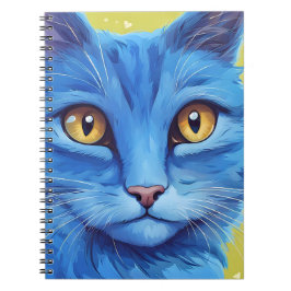 Big Blue Cat Notizblock