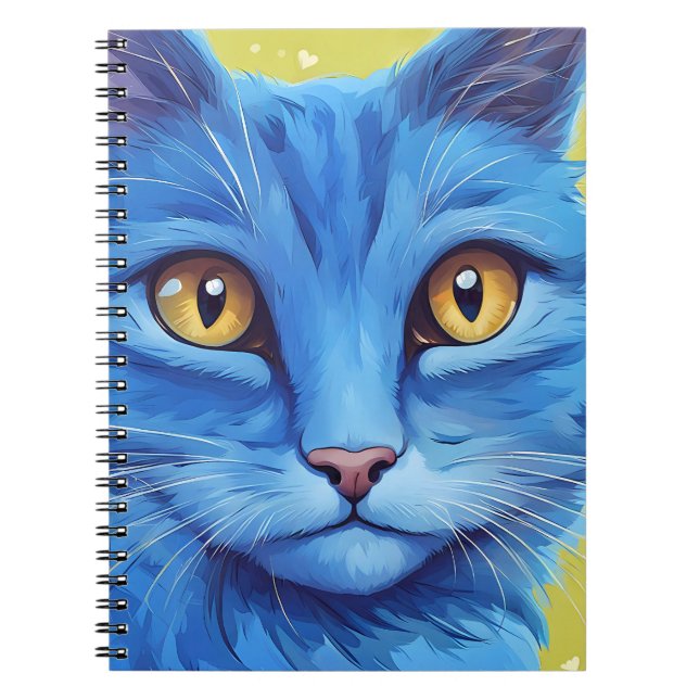 Big Blue Cat Notizblock (Vorderseite)