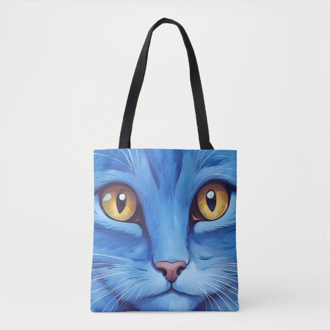 Big Blue Cat Tasche (Vorderseite)