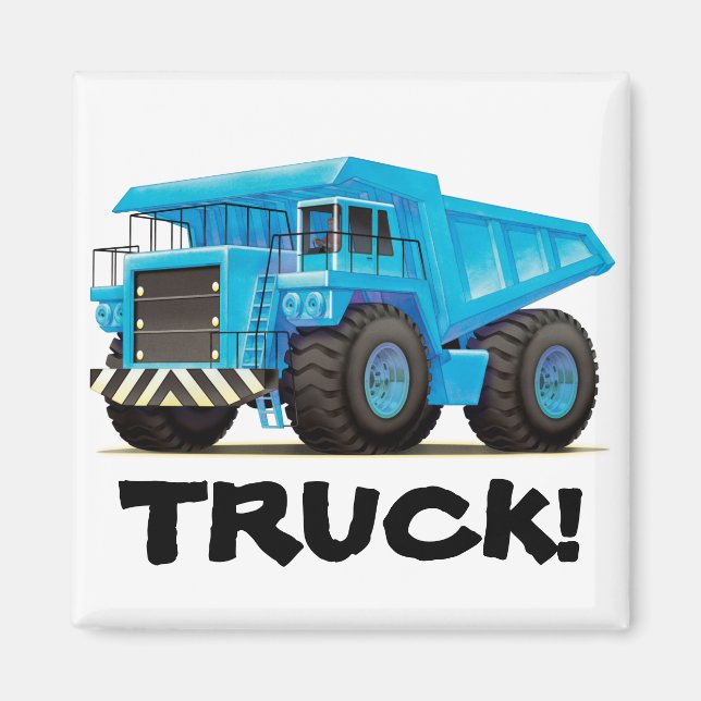 Big Blue Dump Truck Magnet (Vorne)
