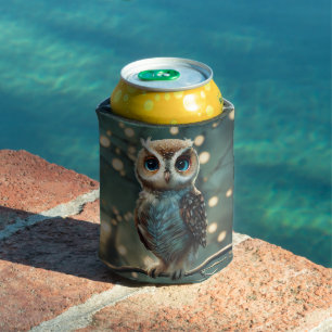 Big Blue Eye Owl Personalisiere Dosenkühler