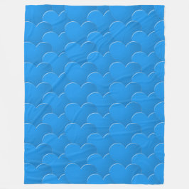 Big Blue Hearts Muster Liebe Valentinstag Fleecedecke