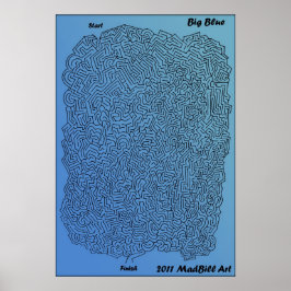 Big Blue Maze Poster