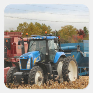 Big Blue Quadratischer Aufkleber