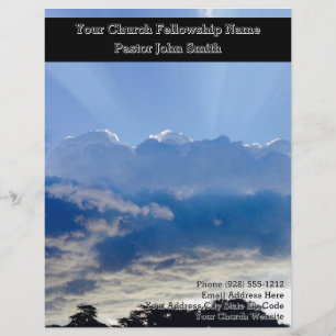 Big Blue Sky Church Business Briefbogen