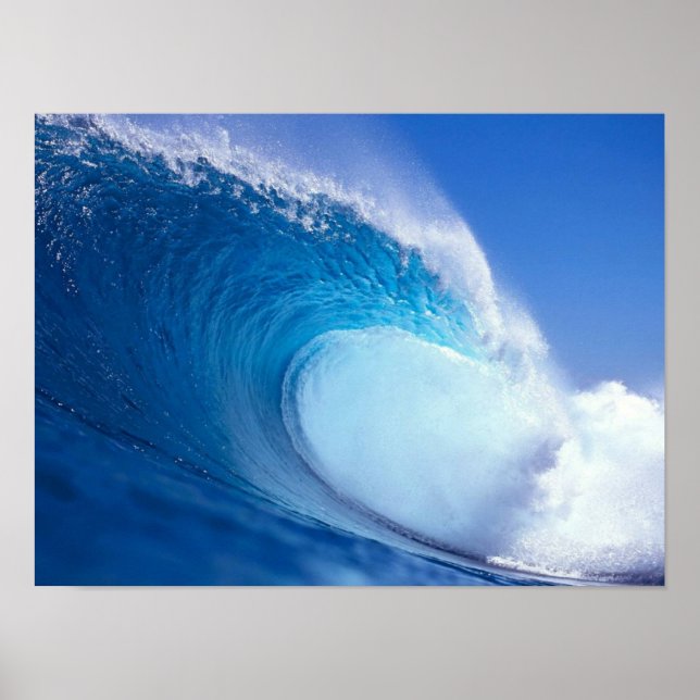 Big Blue Wave Druck Poster (Vorne)
