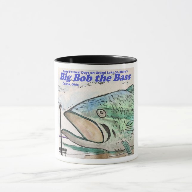 Big Bob The Bass - Kaffee/Tee Tasse, Celina, Ohio  Tasse (Zentrum)