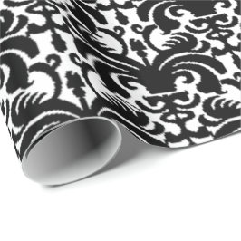 Big Bold Damask (schwarz) Geschenkpapier