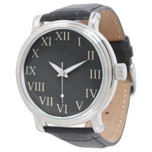Big Bold Retro Black Classic Watch Armbanduhr