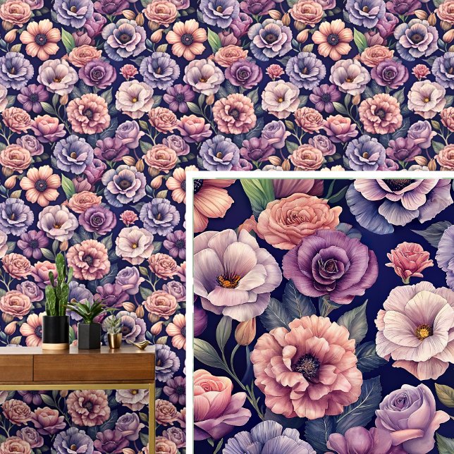 Big Bold und Beautiful Soft Dunkel Lila Mauve Oran Tapete (Von Creator hochgeladen)