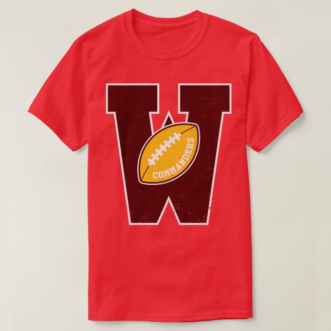 Big Bold Washington Commandants Monogram TShirt (Design devant)