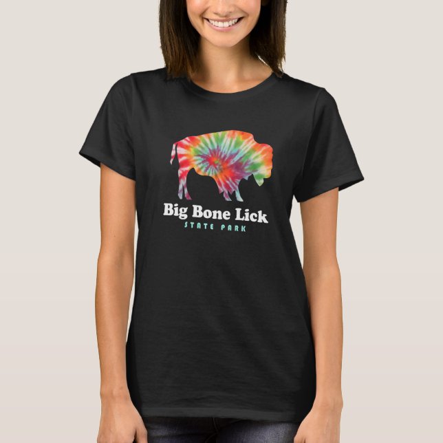 Big Bone Lick Staat Park Kentucky Bison Gefärbte K T-Shirt (Vorderseite)