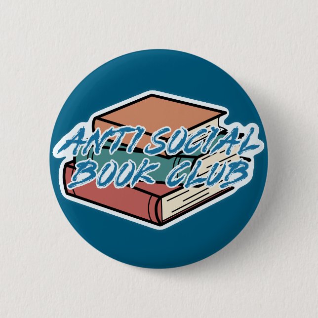 Big Book Energy, Antisocial Book Club Button (Vorderseite)