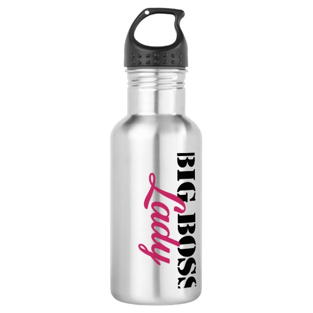 Big Boss Lady Edelstahlflasche (Vorderseite)