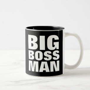 BIG BOSS MAN, Funny Coffee mugs für ihn Zweifarbige Tasse