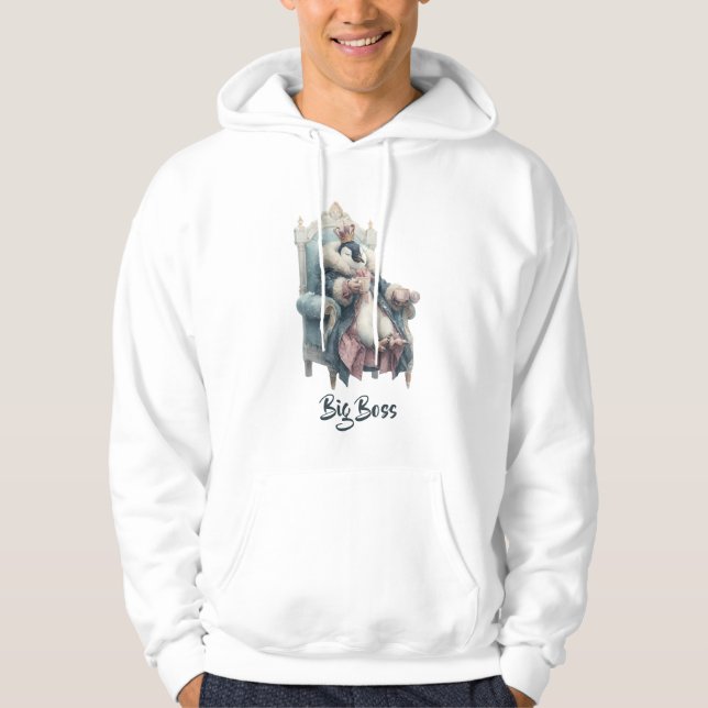 Big Boss Winter Penguin Design Hoodie (Vorderseite)