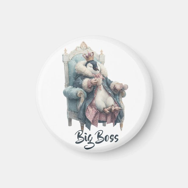 Big Boss Winter Penguin Design Magnet (Vorne)