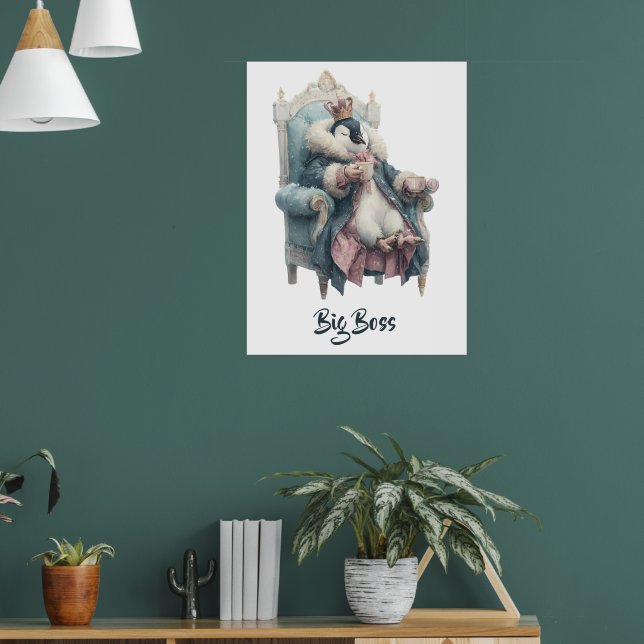 Big Boss Winter Penguin Design Poster (Wohnzimmer 1)