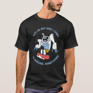 Big Boulder Pennsylvania Yeti Snowboarding Vacatio T-Shirt
