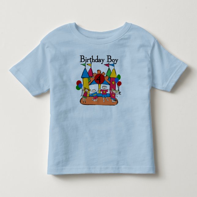 Big Bounce Boy 4th Birthday Tshirts et cadeaux (Devant)