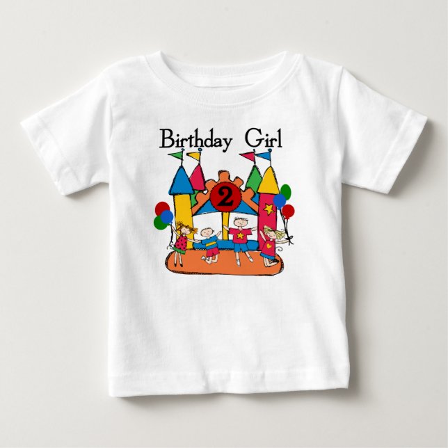 Big Bounce Girl 2. Geburtstag Tshirts und Geschenk (Vorderseite)