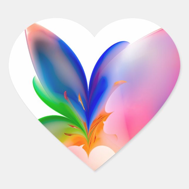 Big Bow-Geschenkboxen Herz-Aufkleber (Vorderseite)