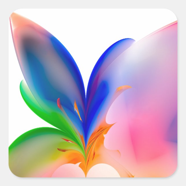 Big Bow-Geschenkboxen Quadratischer Aufkleber (Vorderseite)