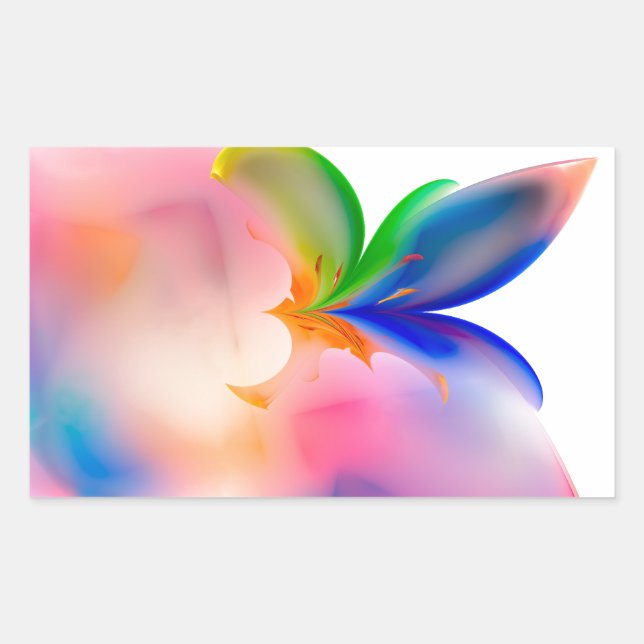 Big Bow-Geschenkboxen Rechteckiger Aufkleber (Vorderseite)