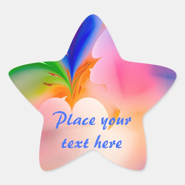 Big Bow-Geschenkboxen Stern-Aufkleber (Vorderseite)