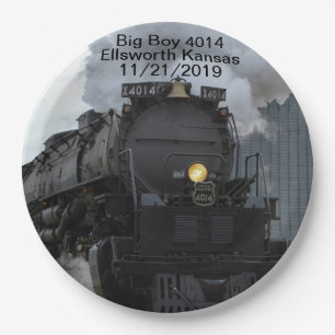 Big Boy 4014 Ellsworth Kansas Pappteller