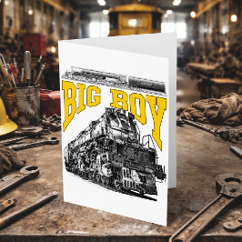 Big Boy 4014 Steam Loco. Union Pacific Class 4000 Dankeskarte