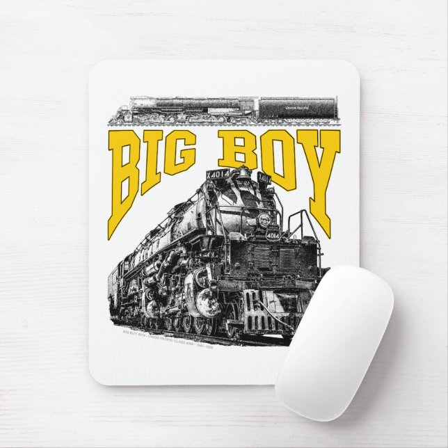 Big Boy 4014 Steam Loco. Union Pacific Class 4000 Mousepad (Mit Mouse)
