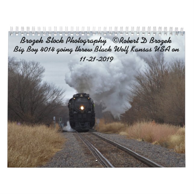 Big Boy 4014 Steaming warf Kansas Kalender (Titelbild)