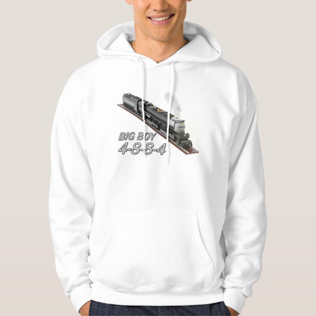 Big Boy Lokomotive Doppel seitige Kapuzenjacke Hoodie (Vorderseite)
