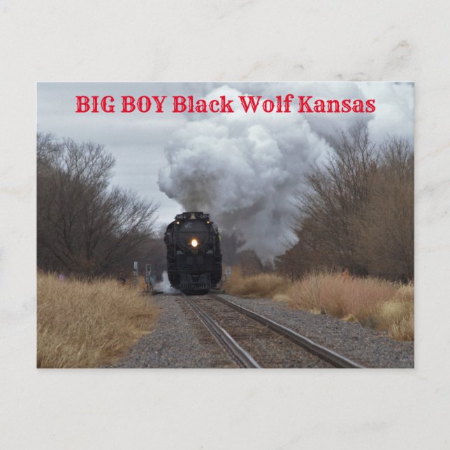 Big Boy Steaming Postkarte (Vorderseite)