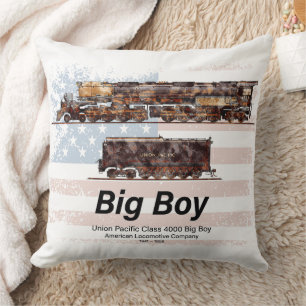 Big Boy Vintage-Dampflokomotive Amerikanische Loko Kissen